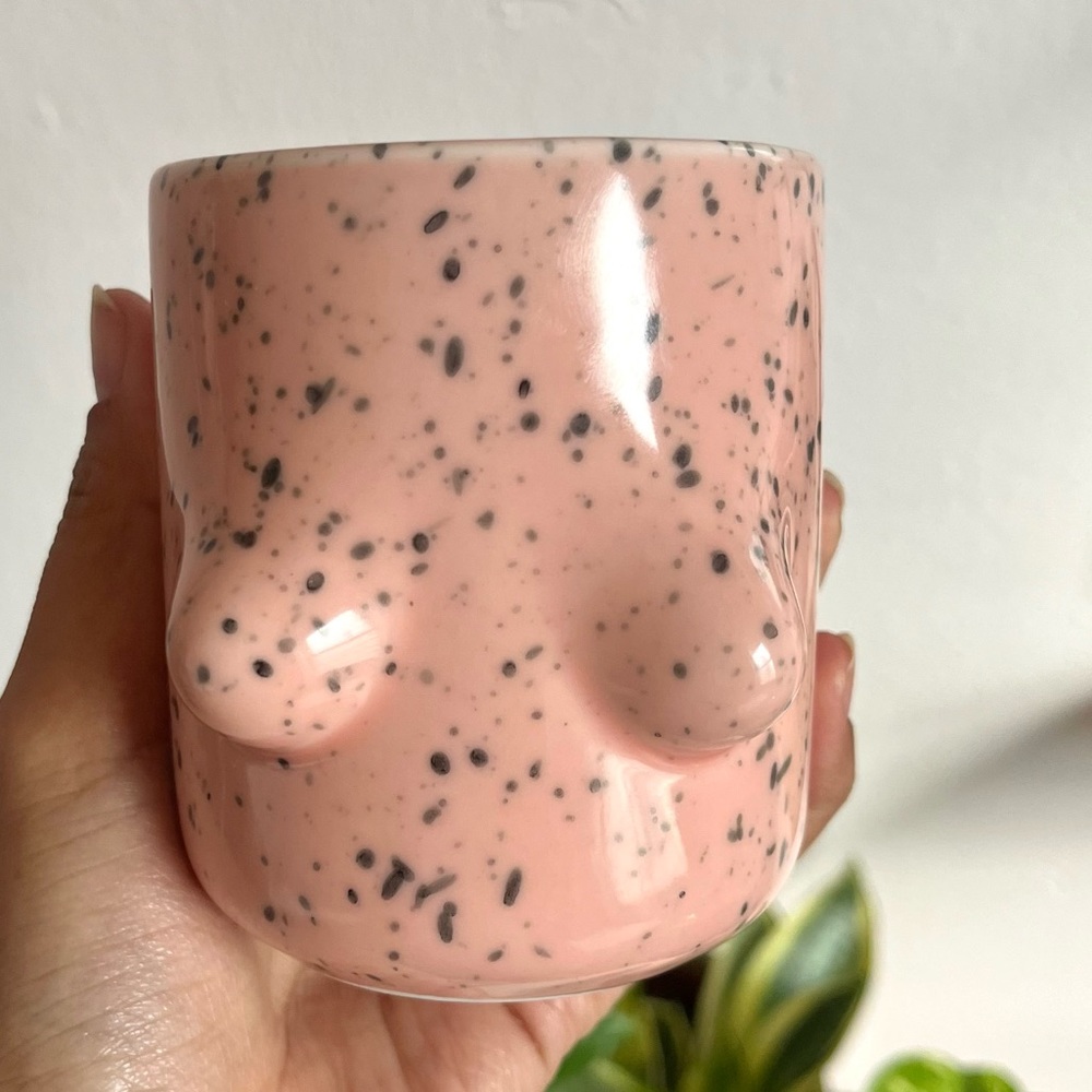 Pink Speckle “boob” Cup - Monki